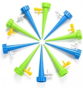 Spike Drip Készlet növények öntözéséhez - 10x locsoló csepegtető szeleppel - kék, zöld