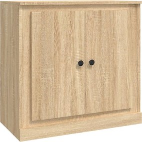 vidaXL sonoma tölgy színű szerelt fa tálalószekrény 70x35,5x67,5 cm
