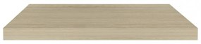 4 db tölgyszínű MDF lebegő fali polc 60 x 23,5 x 3,8 cm