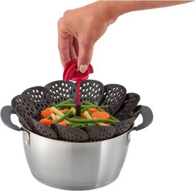 Tefal - Gőzölő kosár INGENIO fekete/piros