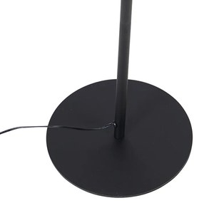 Design állólámpa fekete, LED-del és érintőképernyős dimmerrel - Palka