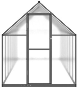 antracitszürke alumínium melegház alapvázzal 445x169x195 cm