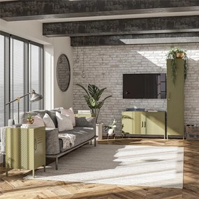 Khaki fém éjjeliszekrény Bradford – Støraa