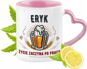 Erik Bögre Rózsaszín Szív Alakú Füllel Kávé Ajándék