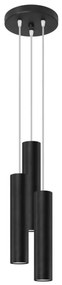 SOLLUX SL-1079 LAGOS Hengeres Függesztett Lámpa Fekete GU10 IP20