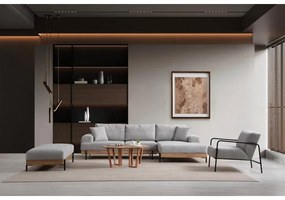 Sarokkanapé Eti Oak Jobbos - Szürke