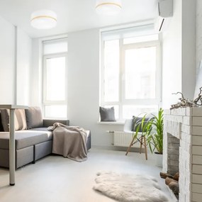 Mennyezeti lámpa SIRJA STRIPE 2xE27/15W/230V átm. 35 cm fehér