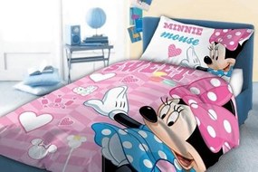 Disney Minnie gyerek ágyneműhuzat masni 100x135cm 40x60cm