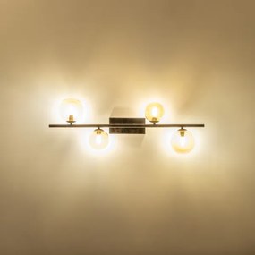Brilagi - LED Felületre szerelhető csillár MILLA 4xG9/3W/230V fényezett króm/arany