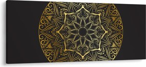 Az arany absztrakció képe (120x50 cm)