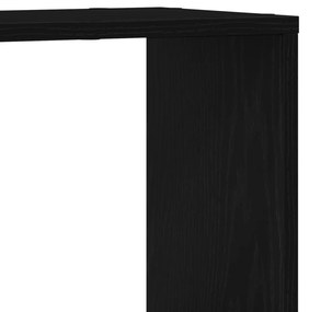 Könyvespolc Fekete Tölgy 100x24x32 cm Műanyag