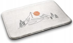 Fürdőszobaszőnyeg Gumírozott Hegyek Kilátás 90x60