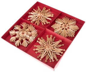 Szalma karácsonyfadísz készlet 12 db-os – Dakls