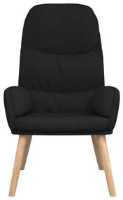 vidaXL fekete szövet pihenőfotel