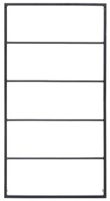 fekete acél törölközőtartó 60 x 10 x 116 cm