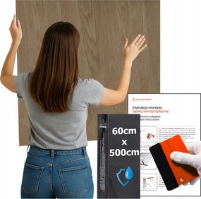 Öntapadós tapéta Vízálló Konyha Falra Bútor Mézbarna