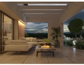 InFire - Beépített BIO kandalló 8,5x80 cm 3,5kW fekete