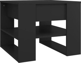 vidaXL fekete szerelt fa dohányzóasztal 55,5 x 55 x 45 cm