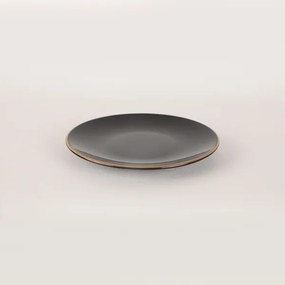 44 részes étkészlet fekete/arany/kőkerámia