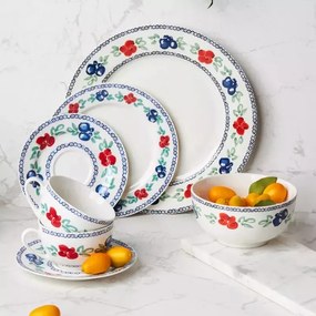 Porcelán étkészlet Ambition Kalina, 18 részes