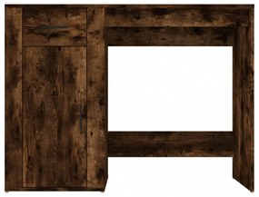 füstös tölgy színű szerelt fa íróasztal 100x49x75 cm