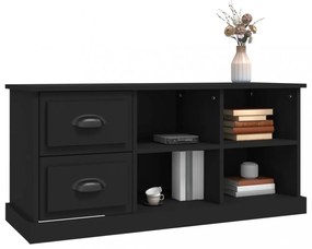 fekete szerelt fa TV-szekrény 102 x 35,5 x 47,5 cm