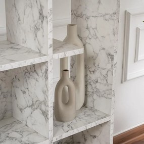 Könyvespolc Manco - Carrara Marble