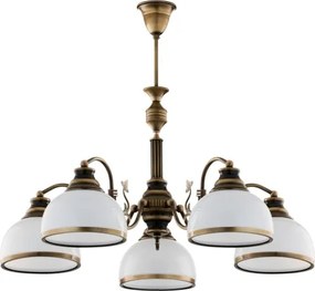 BRILAGI - Rúdon függő csillár TAURUS 5xE27/15W/230V átmérő 70 cm bronz