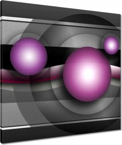 Vászonkép 60x60 Lila gömbök Absztrakt