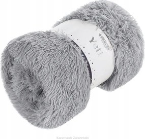 Ágytakaró Yeti 150x200 szőrös, szőrme szerkezetű, szürke