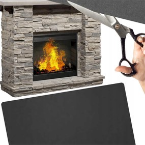 Kandallószőnyeg Grill Kályha Szőnyeg Szálas Védő Vízálló 127x91 cm