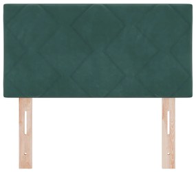 LED fejtámla Gyémánt blokkok dizájn sötét zöld 80 cm bársony