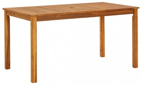 tömör akácfa kerti asztal 140 x 80 x 74 cm