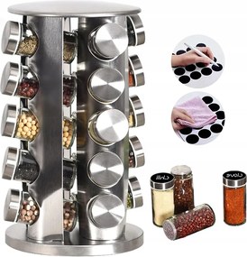 Fűszertartó Állvány Forgó Rendszerező Fűszertartó Edények Fűszertartó