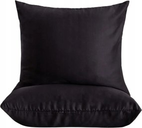 Két darabos Bamsa párnahuzat szett bambusz-szatén fekete 2*50x60 cm Homla