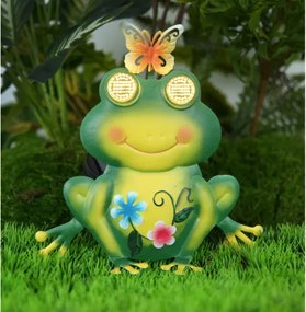 Globo 36332F Solar lámpa, fém, matt zöld, többszínű, matt fekete műanyag, kapcsolóval, AAA 300mAh 1.2V elemmel, IP44, HxSzxM: 215x80x220mm, tartozék: 104x 0.06W 3V LED, 3000K