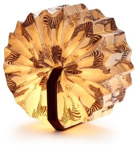 Sötétbarna szabályozható asztali lámpa (magasság 3,5 cm) Velvet Accordion – Gingko
