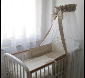 3 részes babaágynemű szett - Bézs pöttyös Zoé zsiráf