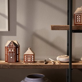 Kerámia gyertyatartó teamécseshez Gingerbread Lighthouse – Kähler Design