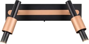 Fekete-bronzszínű LED spotlámpa 20,5x42 cm Ikaris – Trio Select