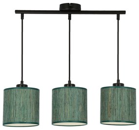 Sötétzöld függőlámpa textil búrával ø 15 cm Patti – Candellux Lighting