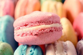 Kép színes macaroons