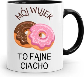 Fekete Bögre Nagybátyámnak A Nagybátyám Egy Vagány Sütemény, fényképes nyomtatással