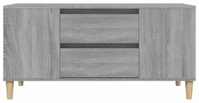 szürke sonoma színű szerelt fa TV-szekrény 102x44,5x50 cm