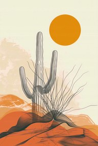 Poszter 68x101cm Sivatagi magány