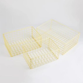 DEPOSIT fém kosár 20x30cm sárga