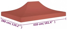 terrakotta tető partisátorhoz 4 x 3 m 270 g/m²