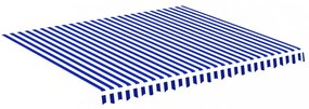 kék és fehér csere napellenző ponyva 4 x 3,5 m