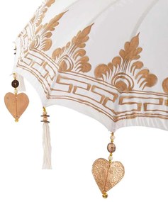 Balinéz Napernyő 260 Krém 95-100 cm Pamut és tömör fa