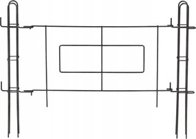 Kerti Kapu Fém Egyenes Kerítés